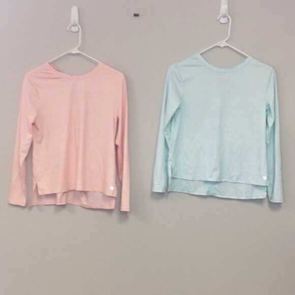 Avia Girls Long Sleeve Hi-Lo Active Tops, L 10-12 - Picture 1 of 16